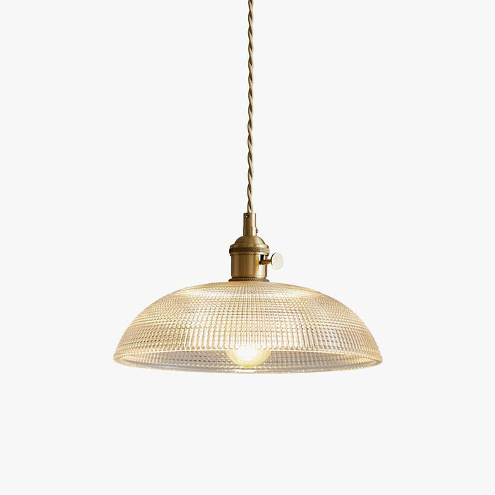 Ribbade Spiral Hängande Lampa