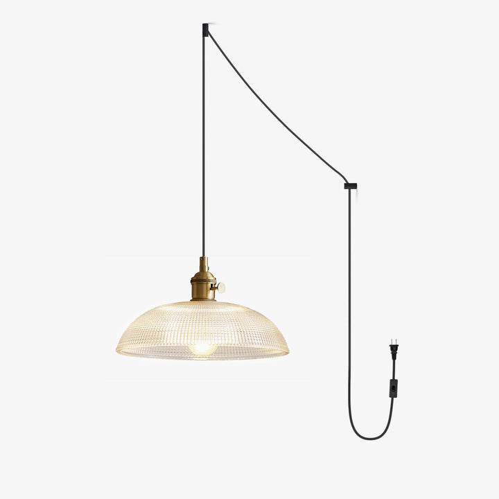 Ribbade Spiral Hängande Lampa