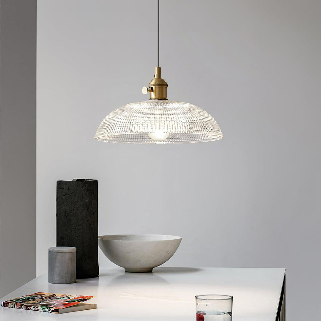 Ribbade Spiral Hängande Lampa