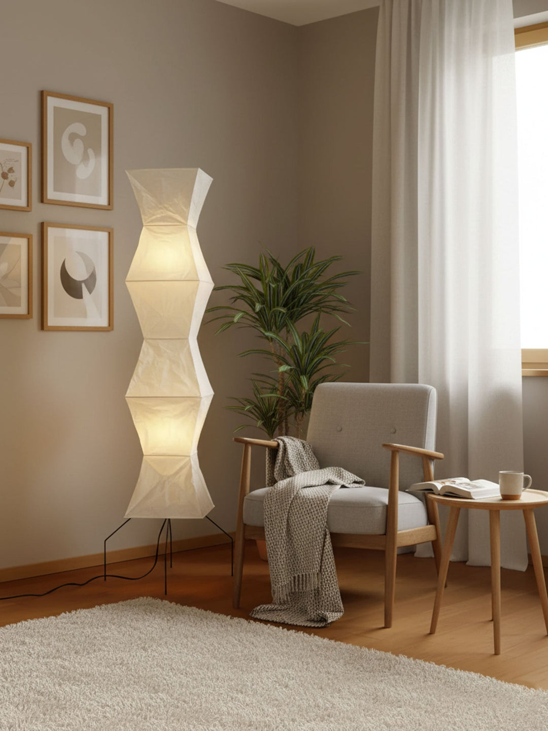 Rispapper Golvlampa