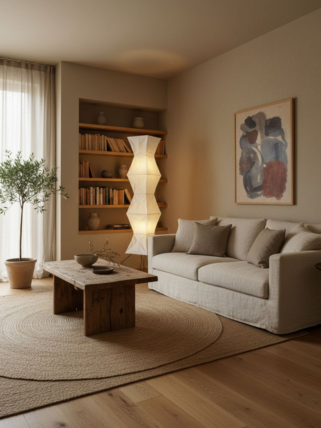 Rispapper Golvlampa