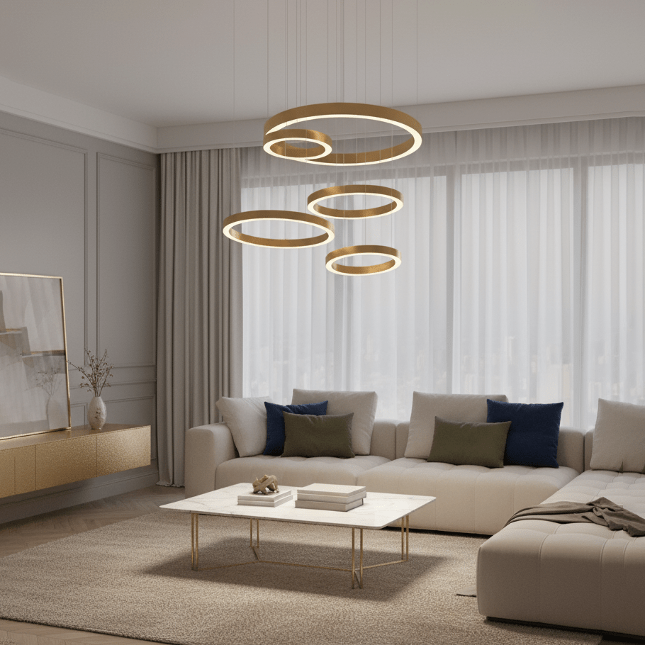 Ring LED Pendellampa