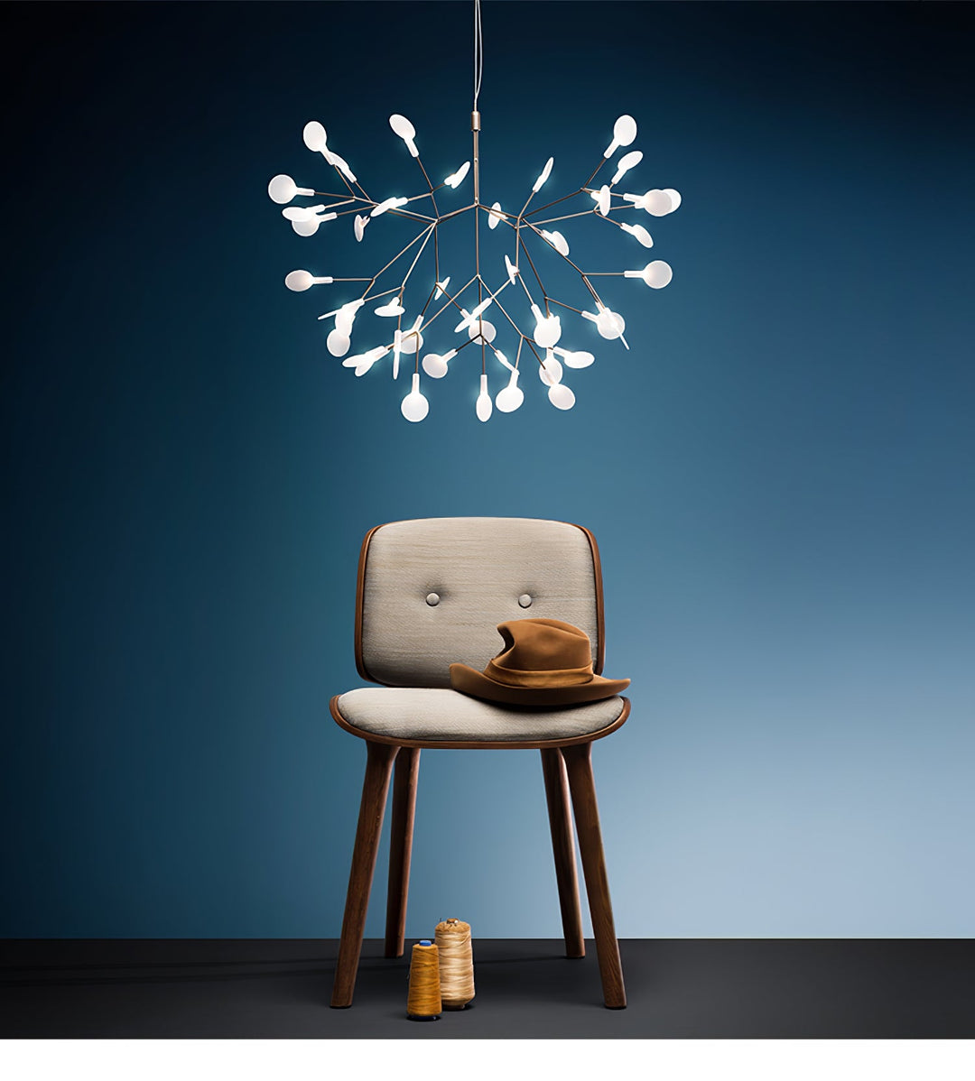 Roséguld Firefly LED Kandelaber