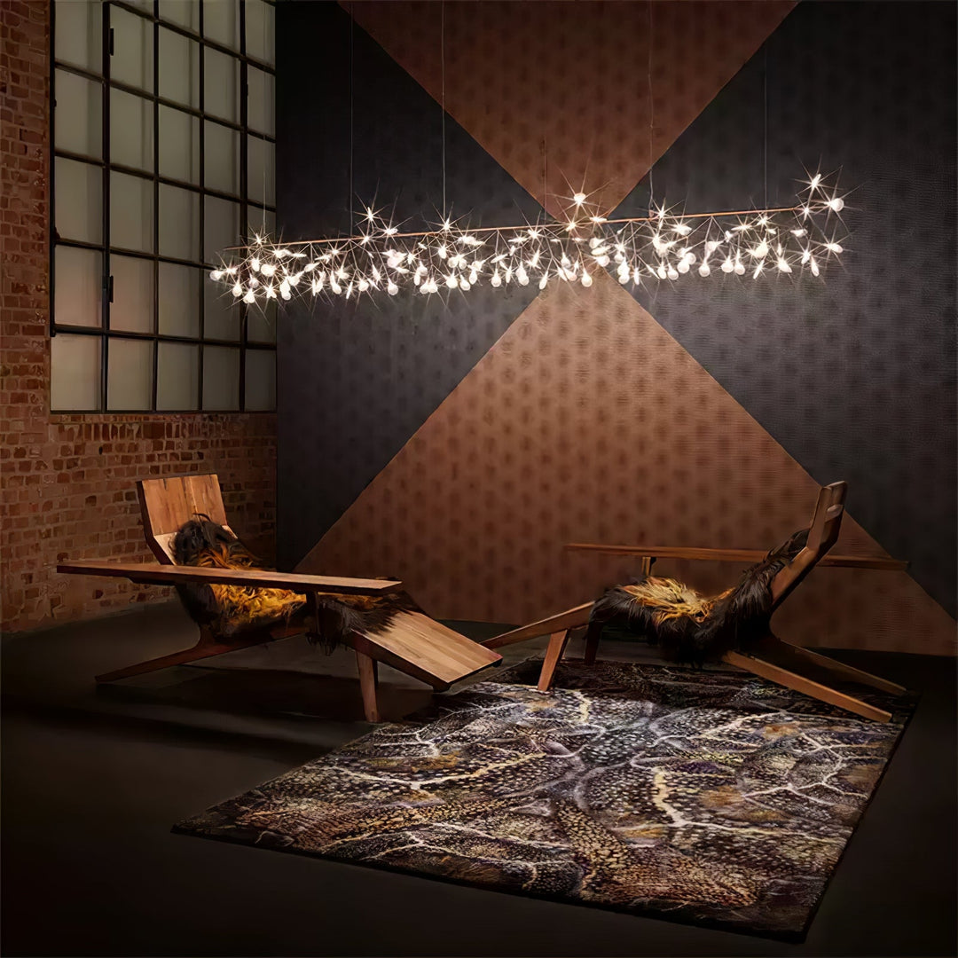 Roséguld Firefly LED Kandelaber