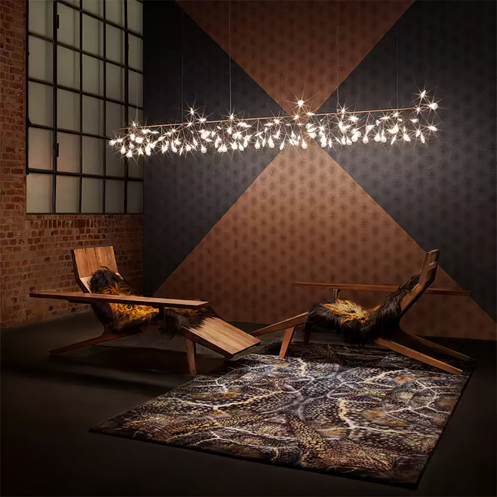 Roséguld Firefly LED Kandelaber
