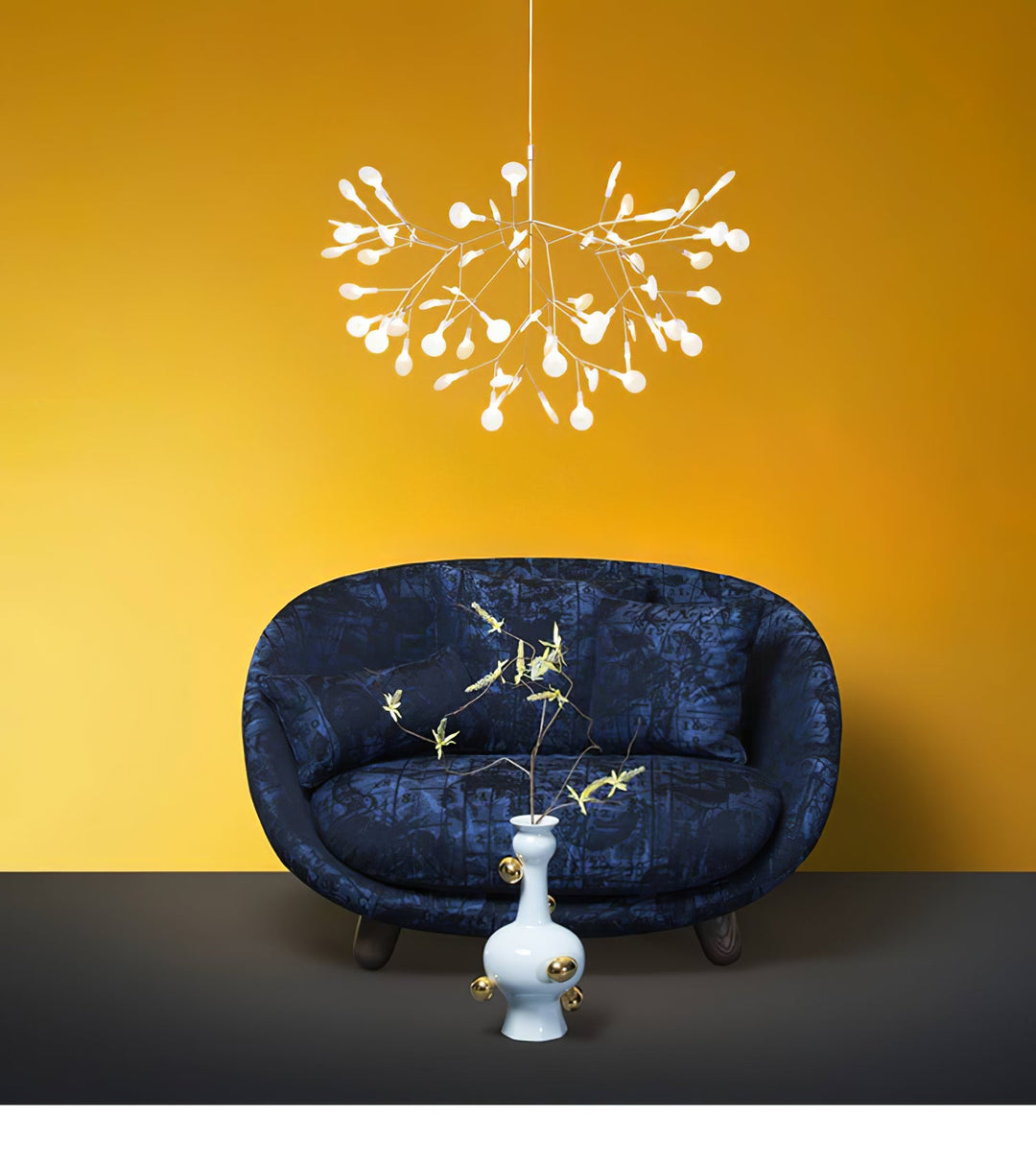 Roséguld Firefly LED Kandelaber