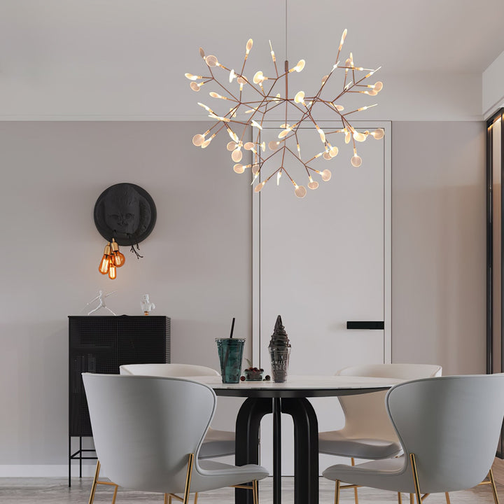 Roséguld Firefly LED Kandelaber