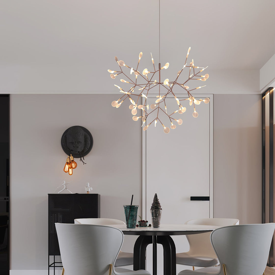 Roséguld Firefly LED Kandelaber