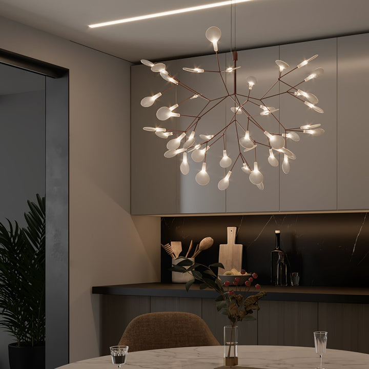Roséguld Firefly LED Kandelaber
