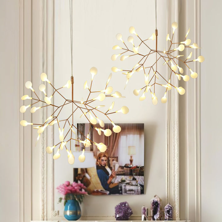 Roséguld Firefly LED Kandelaber