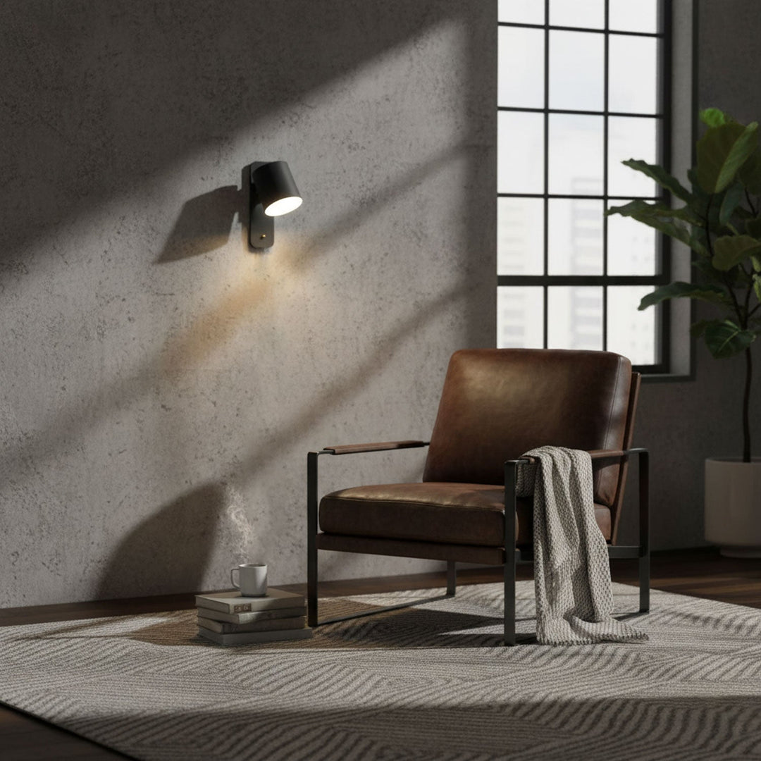 Rotbar Cylinder Vägglampa