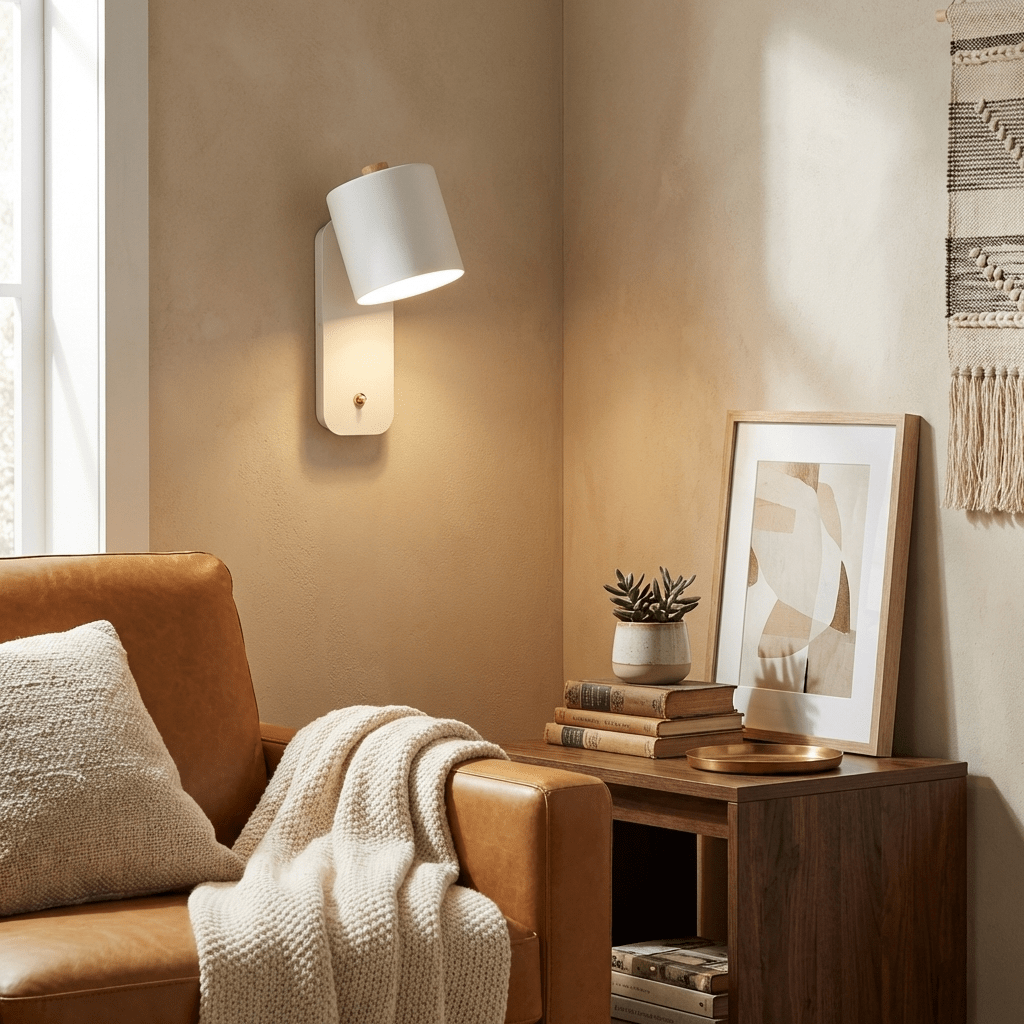Rotbar Cylinder Vägglampa