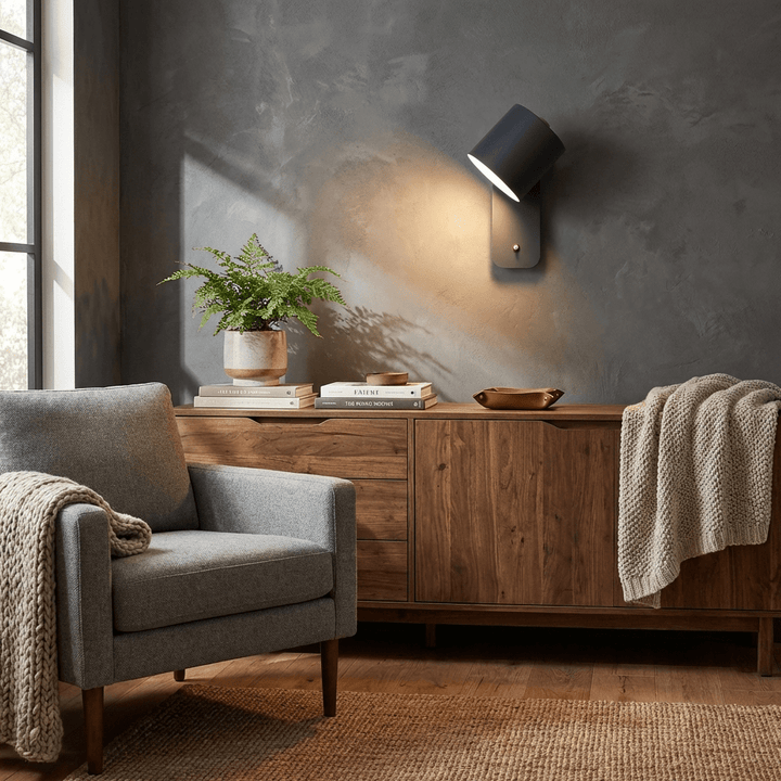 Rotbar Cylinder Vägglampa
