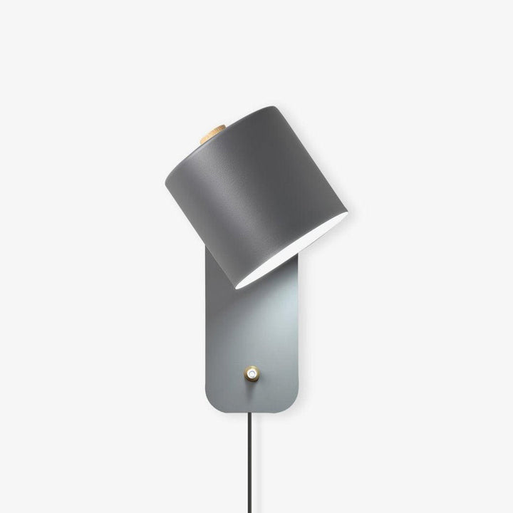 Rotbar Cylinder Vägglampa med Stickkontakt