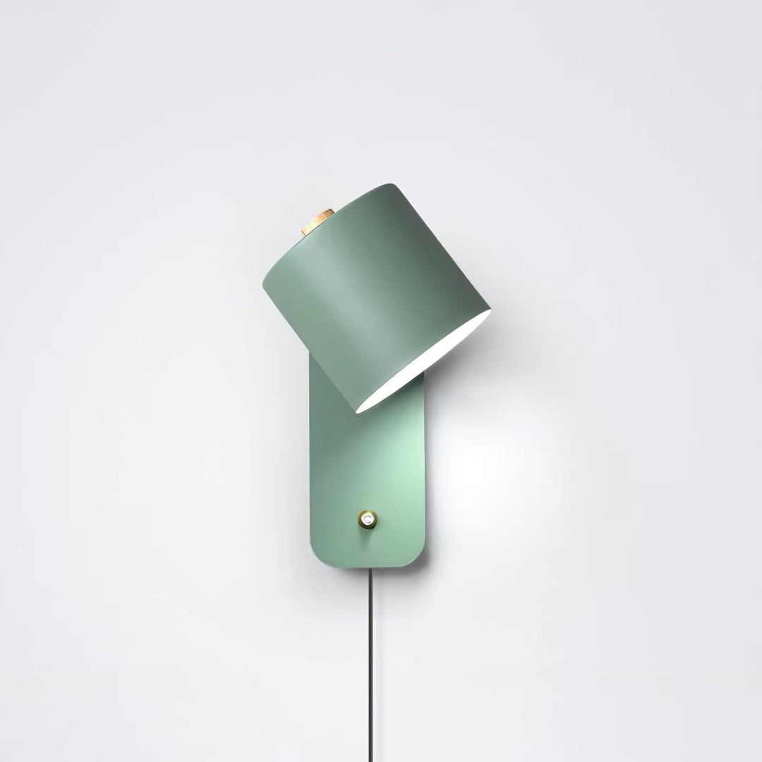 Rotbar Cylinder Vägglampa med Stickkontakt