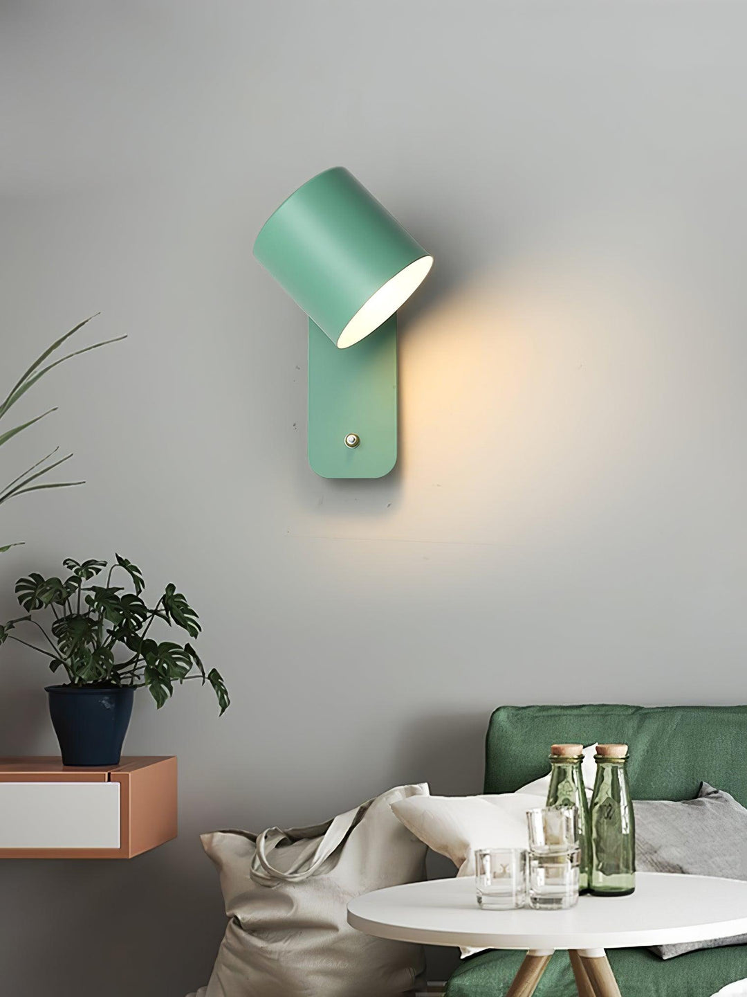 Rotbar Cylinder Vägglampa