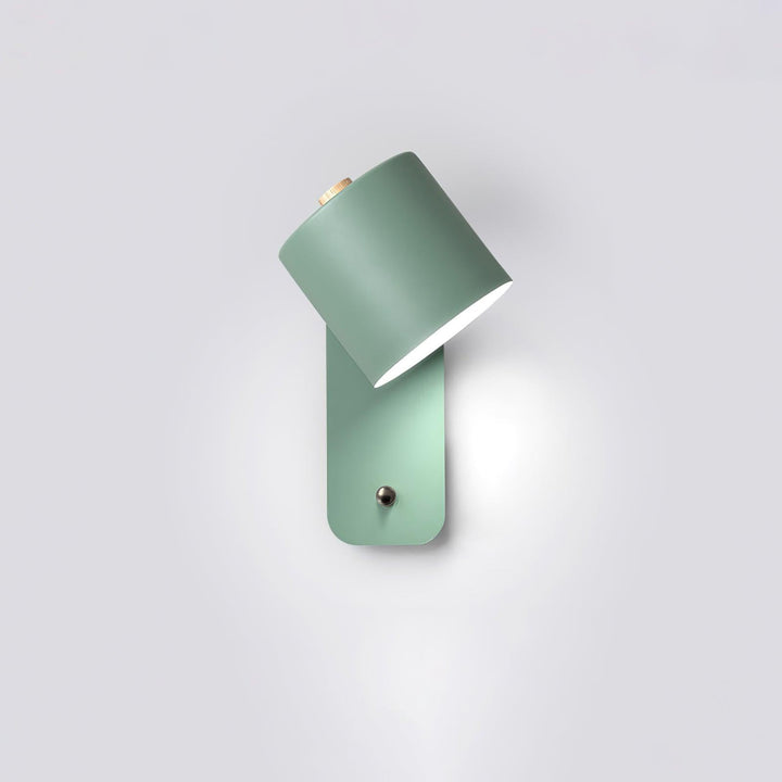 Rotationsbar Cylinder Laddningsbar Vägglampa