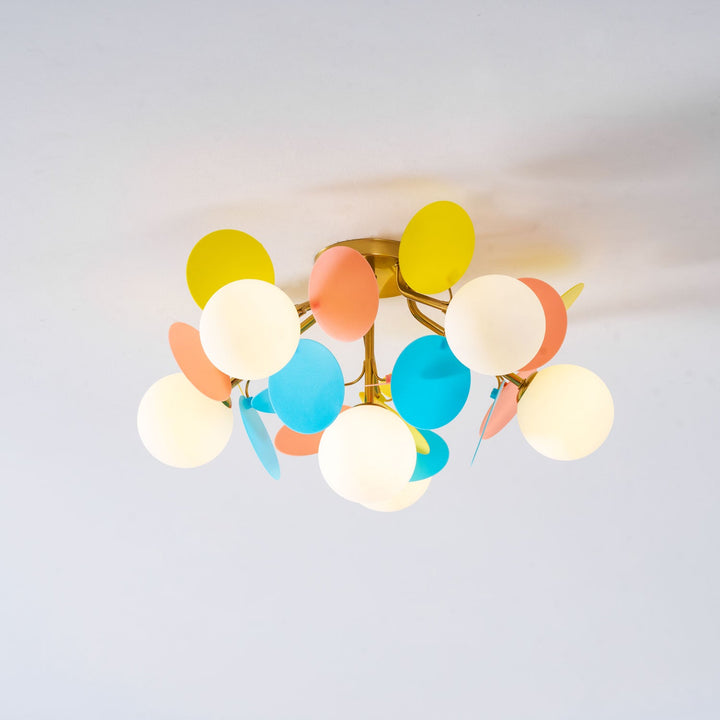 Rund Macaron Taklampa