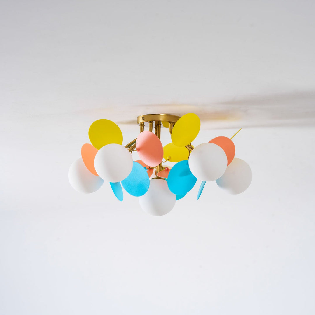 Rund Macaron Taklampa