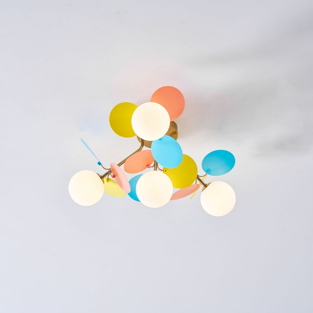 Rund Macaron Taklampa