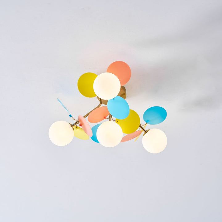 Rund Macaron Taklampa