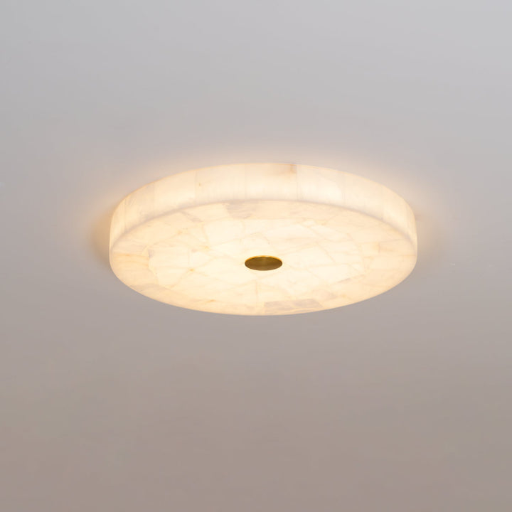 Rund Alabaster Taklampa