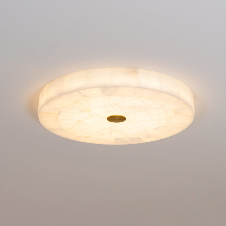 Rund Alabaster Taklampa