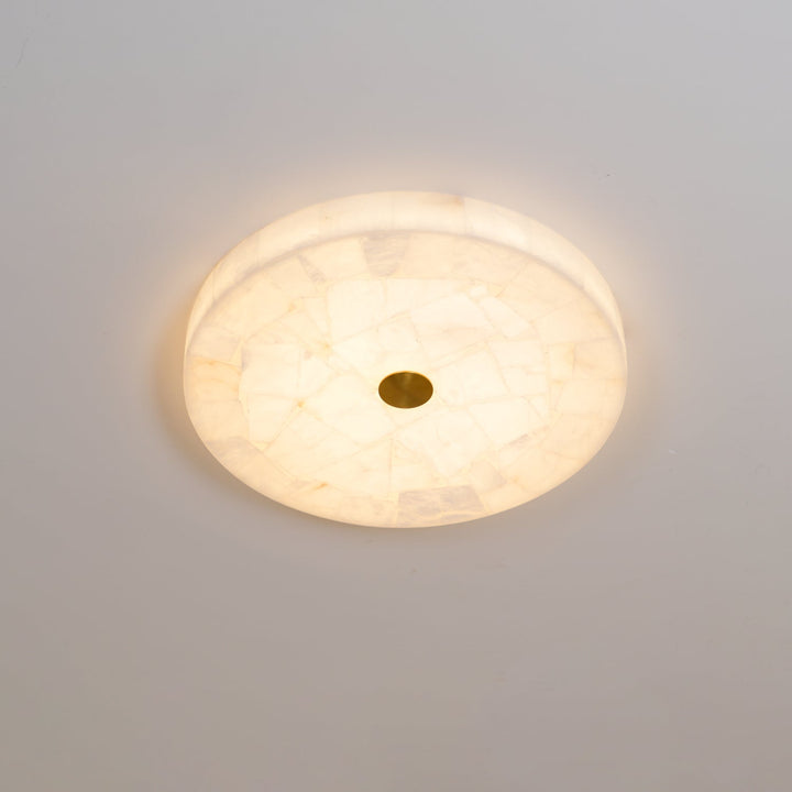Rund Alabaster Taklampa