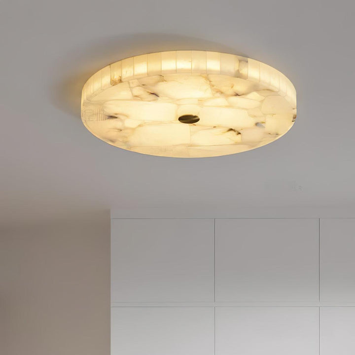 Rund Alabaster Taklampa