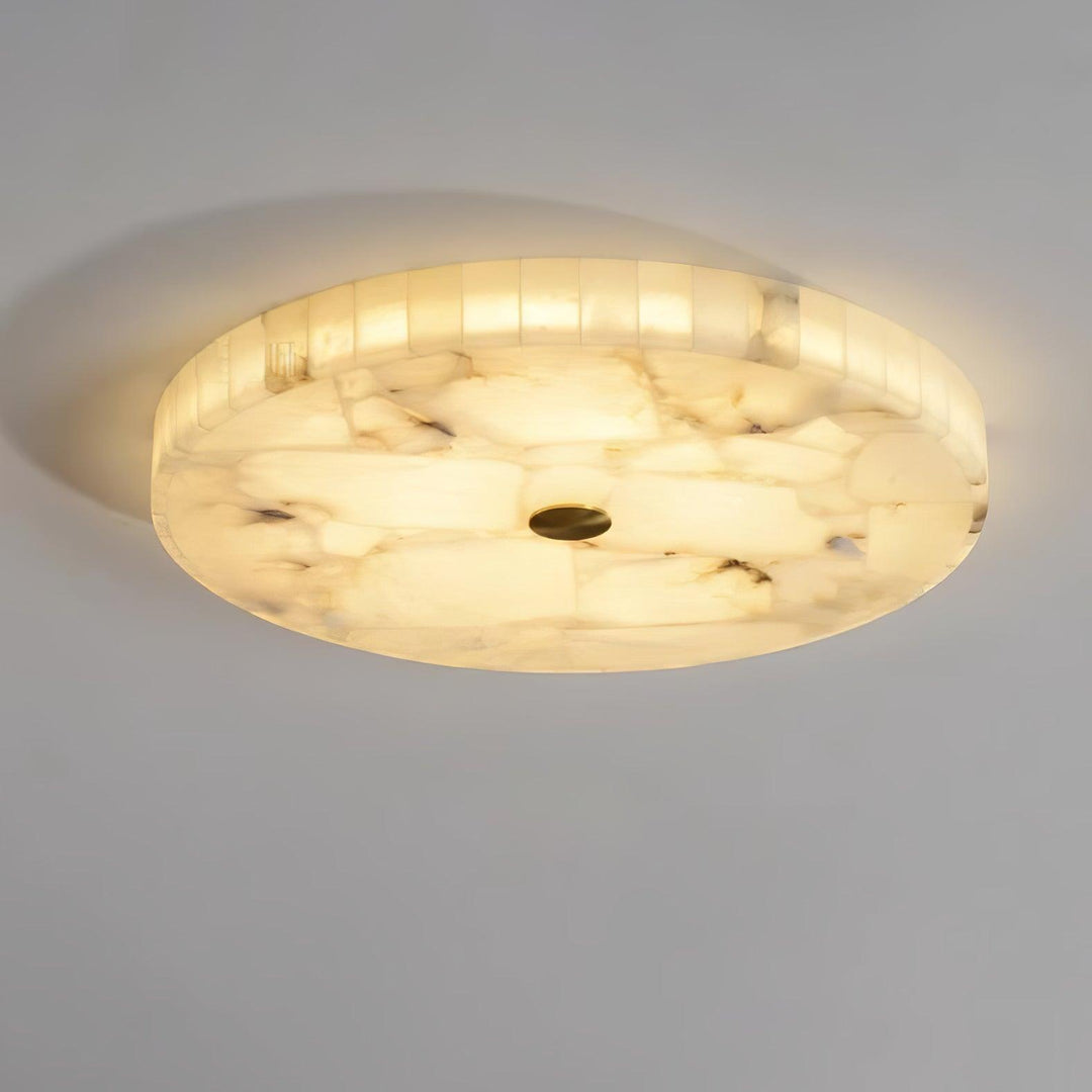 Rund Alabaster Taklampa