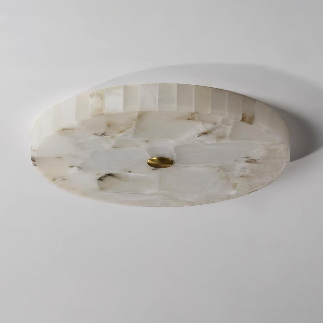 Rund Alabaster Taklampa