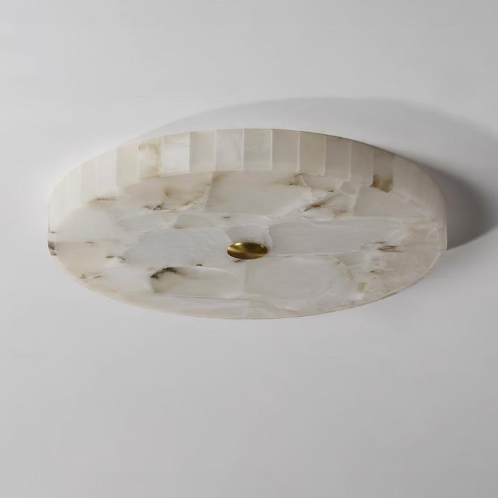 Rund Alabaster Taklampa