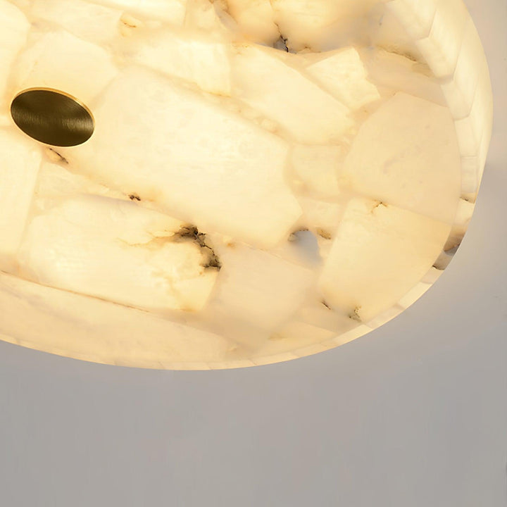Rund Alabaster Taklampa