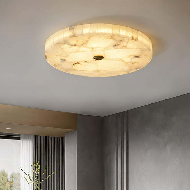 Rund Alabaster Taklampa