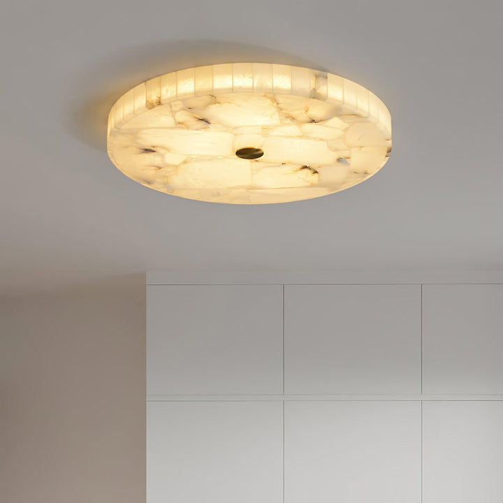 Rund Alabaster Taklampa