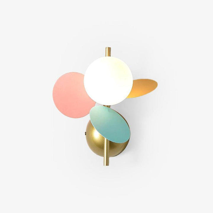Rund Macaron Vägglampa