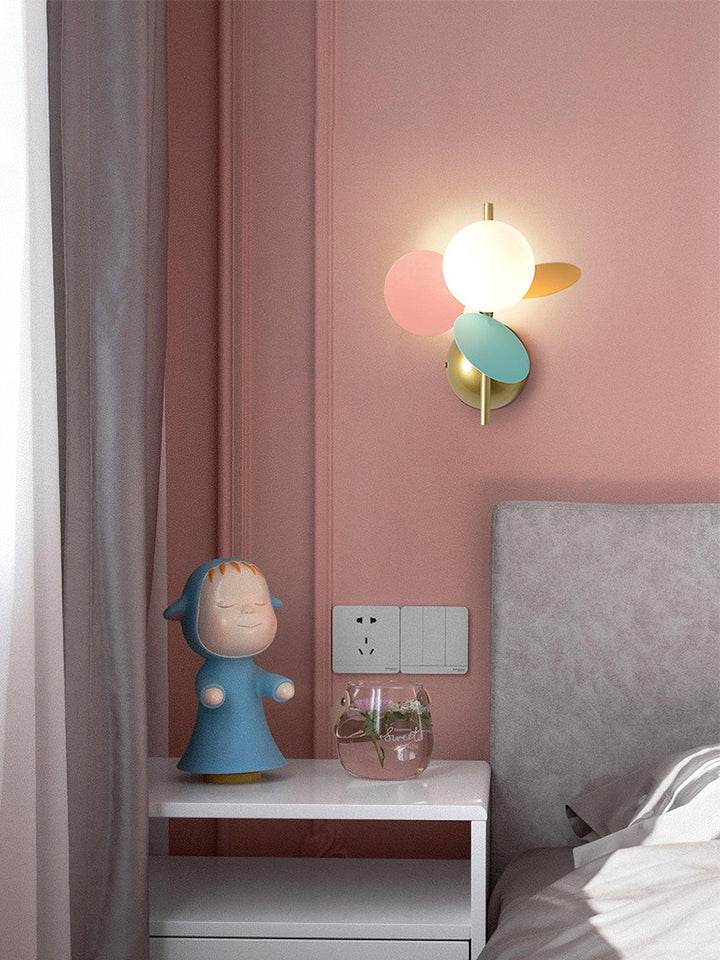 Rund Macaron Vägglampa