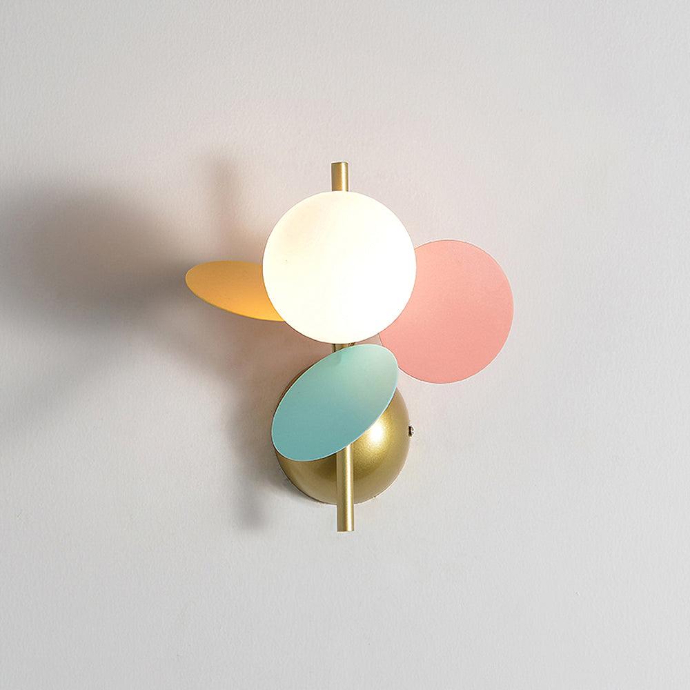 Rund Macaron Vägglampa