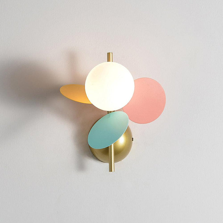 Rund Macaron Vägglampa