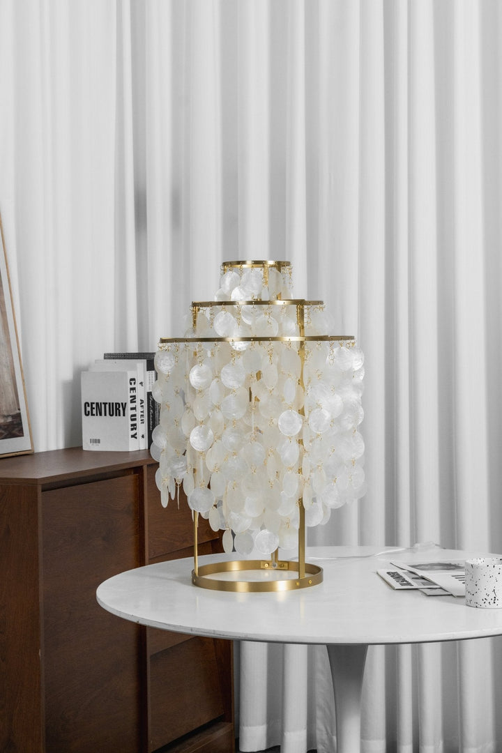Rund Snäckbordslampa