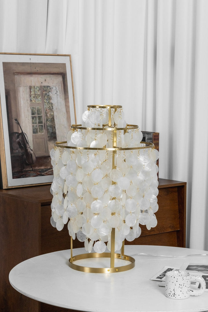 Rund Snäckbordslampa