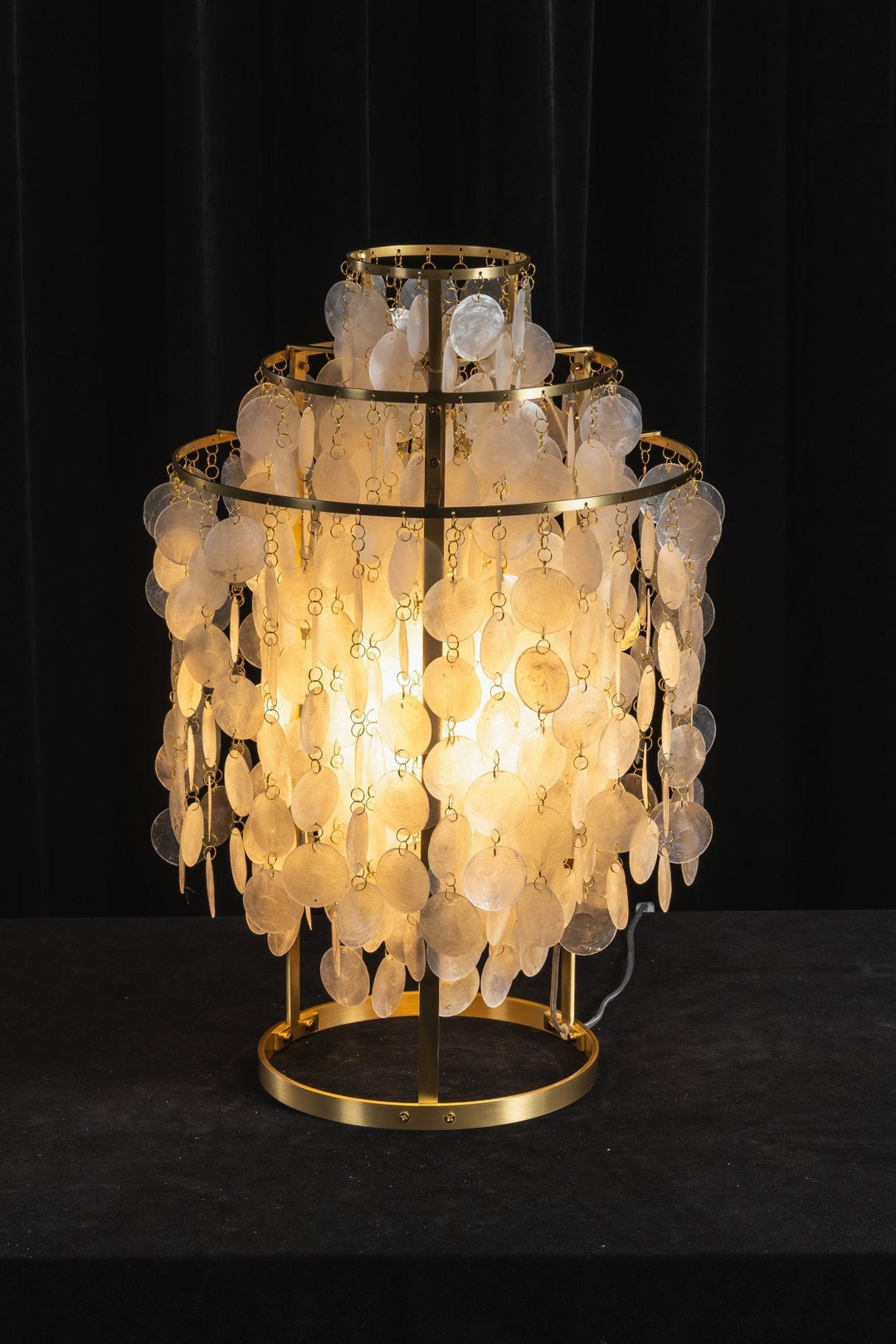 Rund Snäckbordslampa