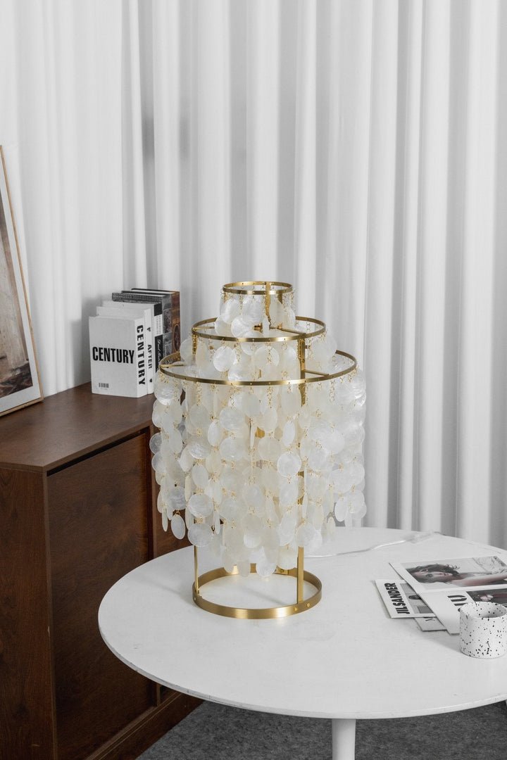 Rund Snäckbordslampa