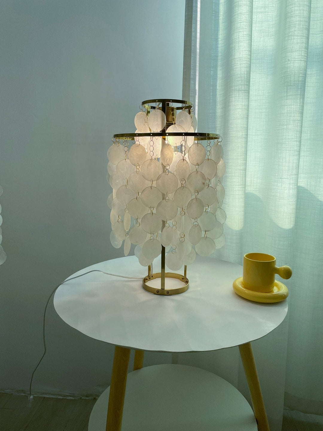 Rund Snäckbordslampa