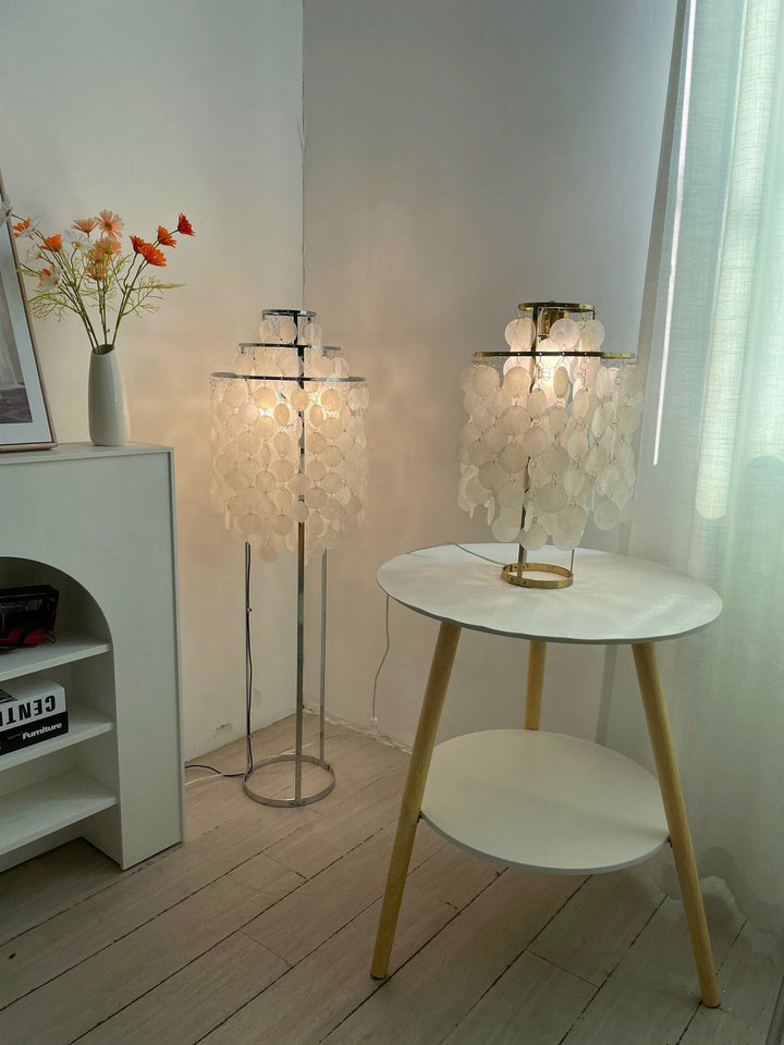 Rund Snäckbordslampa
