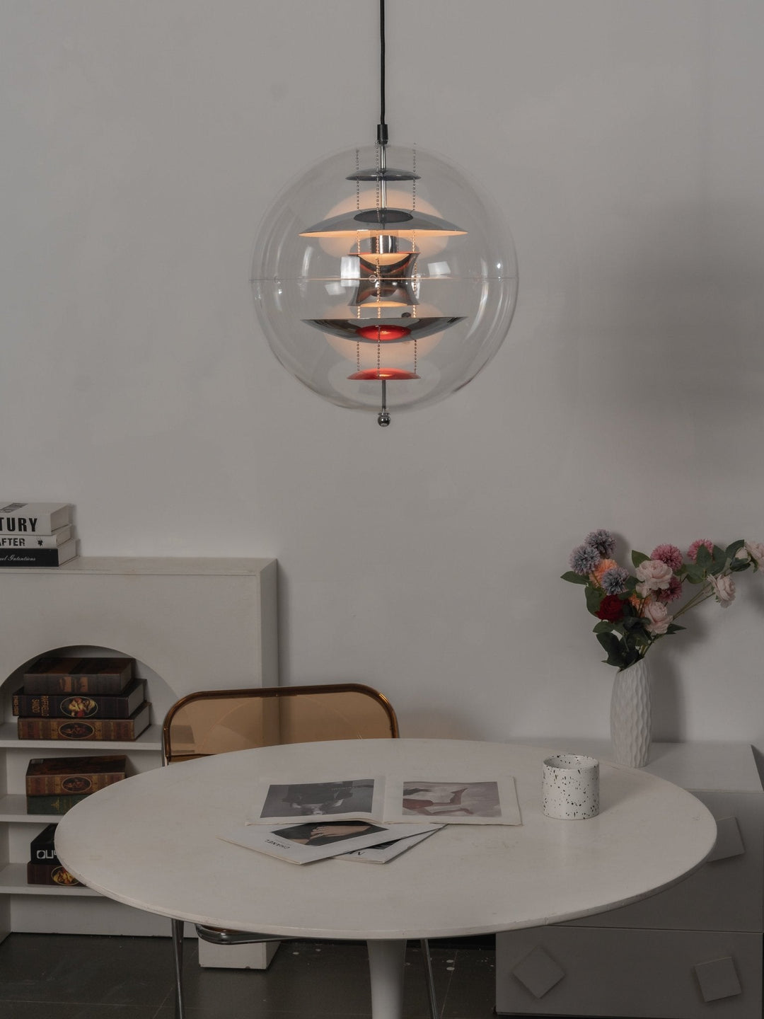 Rund Kula Hängande Lampa