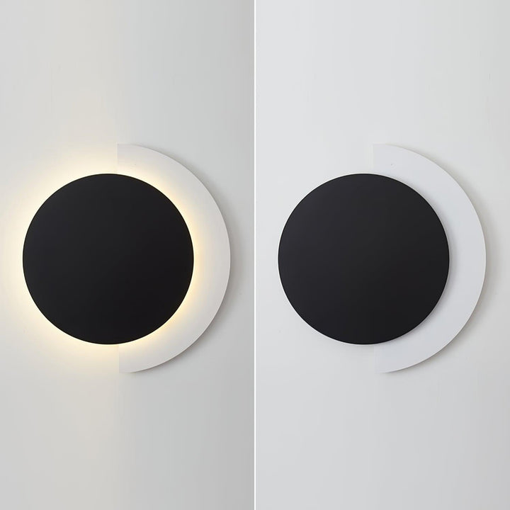 Rundad Abstrakt Konst Vägglampa