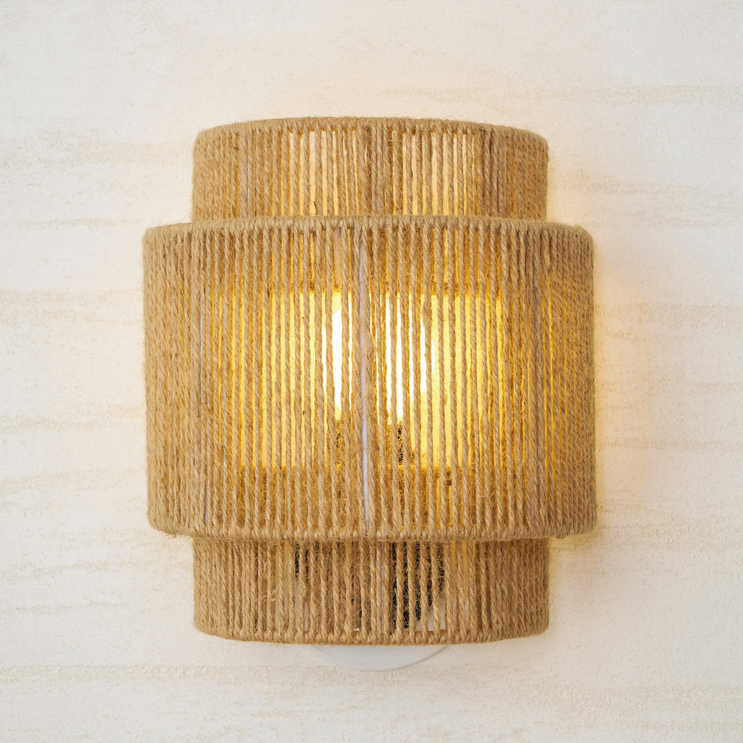 Rustik Väv Vägglampa
