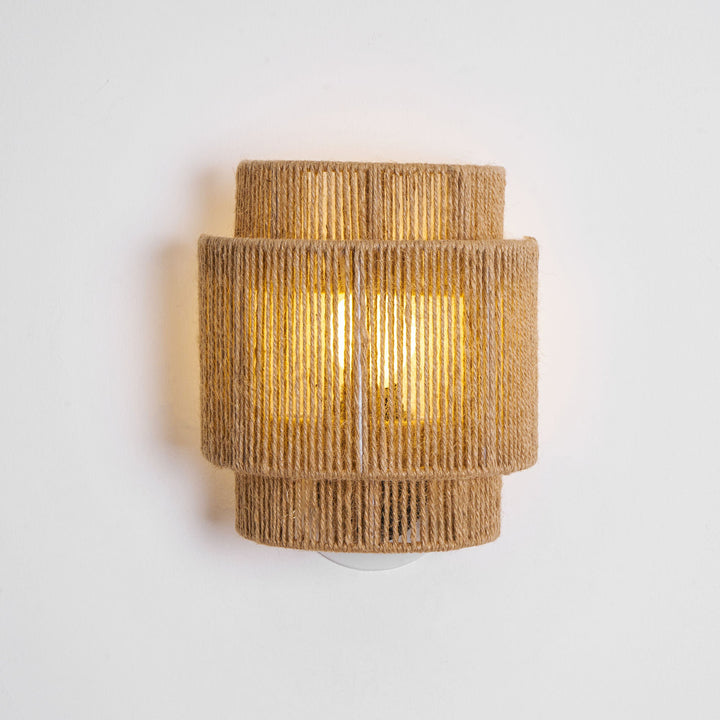 Rustik Väv Vägglampa