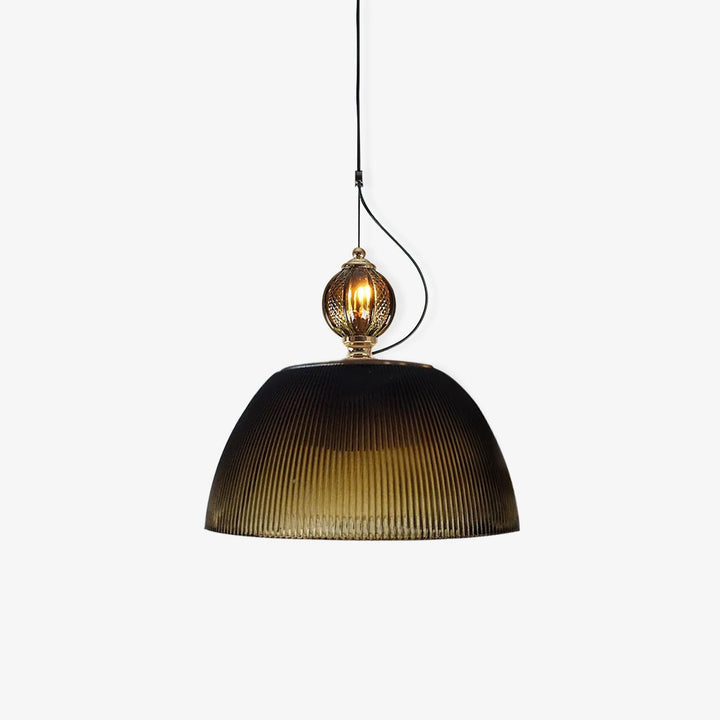 Glas Skål Pendellampa